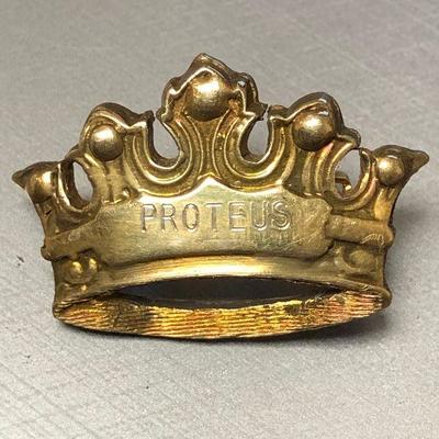 WL3031 https://www.ebay.com/itm/114314457539 WL3031 USED VINTAGE KREWE OF PROTEUS KREWE FAVOR PIN NEW ORLEANS MARDI-GRAS Auction  Starts...