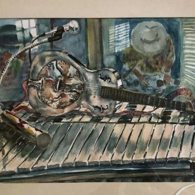 PR4514 https://www.ebay.com/itm/114314575731 PR4514: Gene Meyers Reflections Original Watercolor Local Pickup Auction  Starts After 6PM...