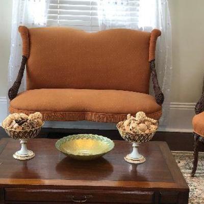 PR0100 https://www.ebay.com/itm/114314493836 PR0100: Rococo Style Settee Set / Pallor Chairs and Sofa Local Pickup Auction  Starts After...