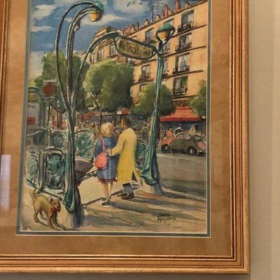PR2082 https://www.ebay.com/itm/124267562779 Pr2082: Gene Meyers Original Watercolor Artwork Framed Local Pickup  Auction  Starts After...