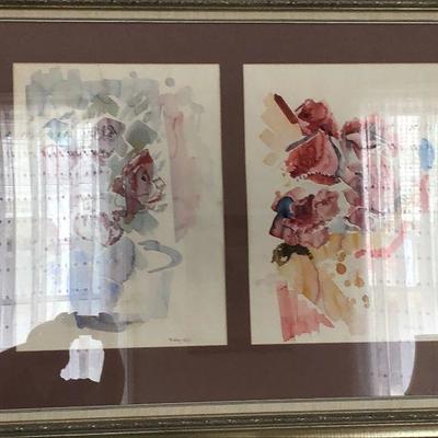 PR1067 https://www.ebay.com/itm/124267552331 PR1067: Sarah Wiley 1973 Original Watercolor Local Pickup Auction  Starts After 6PM 07/22/2020 