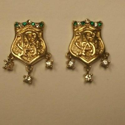 WL3007 https://www.ebay.com/itm/114314491046 WL3007 USED VINTAGE  KREWE OF REX  NEW ORLEANS MARDI-GRAS  PIERCED EARRINGS Buy-It_Now  $80.00 