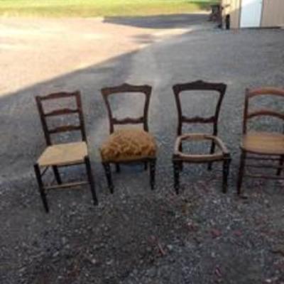 4 vintage chairs