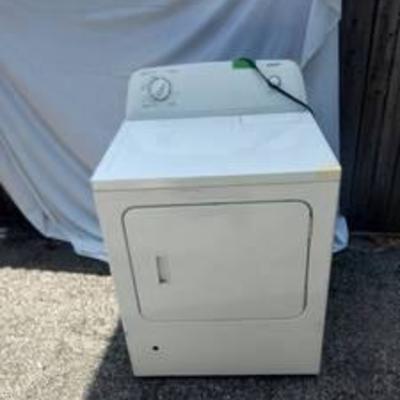 Admiral gas dryer still has plastic on it