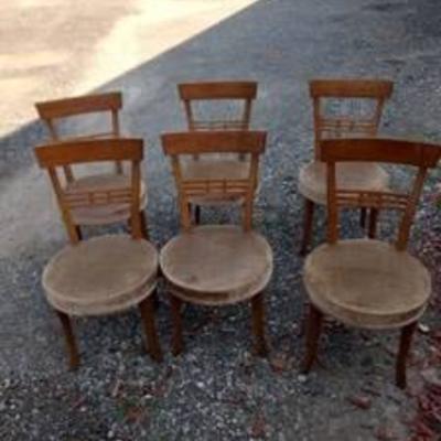 6 matching chairs