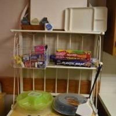 Kitchen Lot -Rubbermaid Deli Tray Savers, Saran Wrap, Aluminum Foil, Trays, & More
