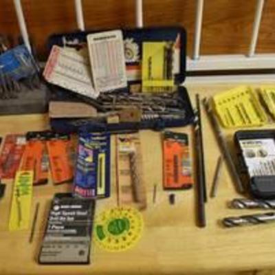 Large Lot of Drill Bits, Replaceable Blades & More