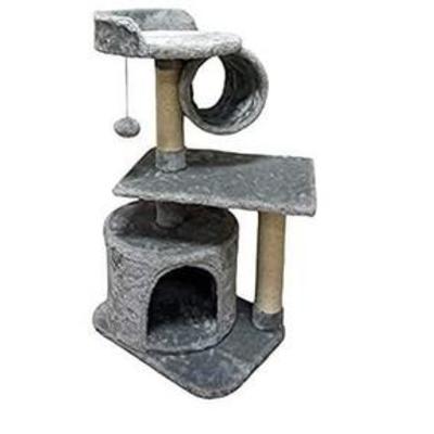 FISH&NAP US01H Cat Tree Cat Tower Cat Condo Sisal Scratching Posts with Jump Platform and Cat Ring Cat Furniture Activity Center...