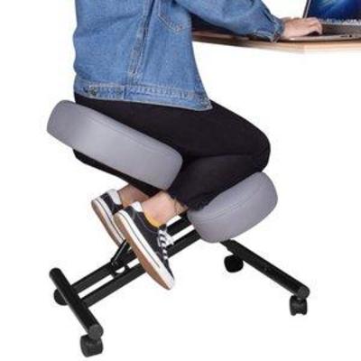 DRAGONN Ergonomic Kneeling Chair, Adjustable Stool for Home and Office - Improve Your Posture with an Angled Seat - Thick Comfortable...