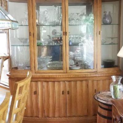 Break front with glass