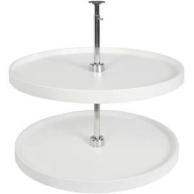 Knape & Vogt PFN28ST-W 31.5 by 28 by 28 Full-Round Polymer Lazy Susan Cabinet Organizer,White