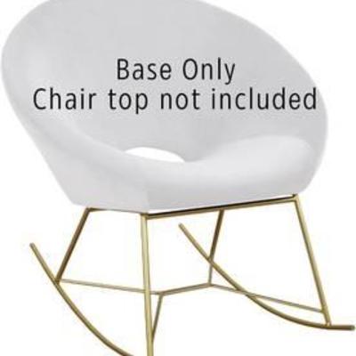 Nolan Rocking Chair Base in Gold Metal by TOV