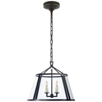 VISUAL COMFORT CHAPMAN & MYERS DARLANA 16 PENDANT IN AGED IRON