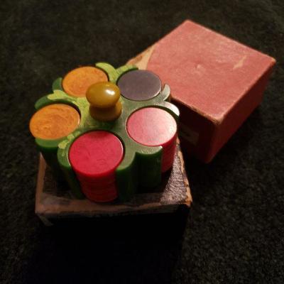 Bakelite poker chips
