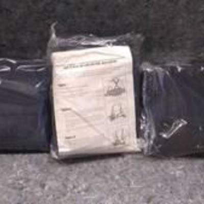 Lot of Three Industrial Back Supports Large Navy
