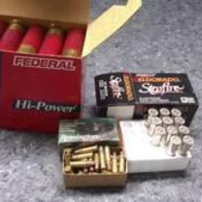Mixed Ammo Lot .357, .22, 12ga