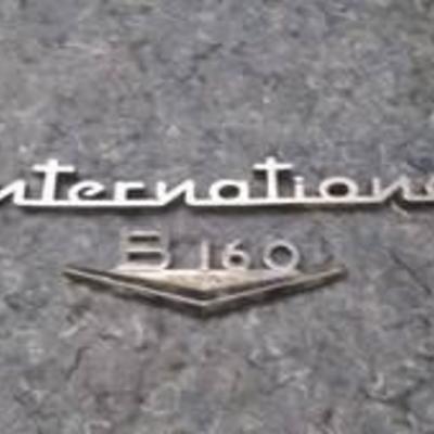 Pair of International B 160 Series Emblems