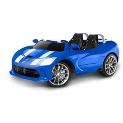 Dodge Viper SRT Ride-On Toy by Kid Trax, single passenger, blue