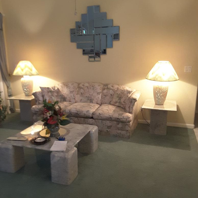 Faux Marble End Tables (2)