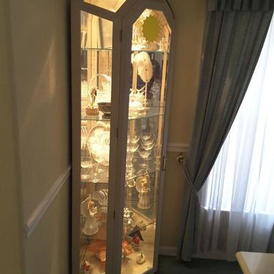 Tall Deep Corner Display Cabinet
