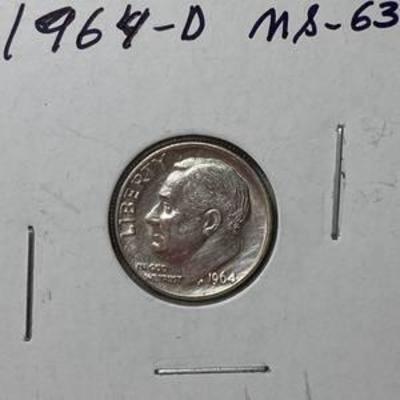1964-D Roosevelt Dime