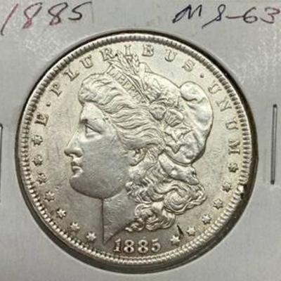 1885 Morgan Silver Dollar