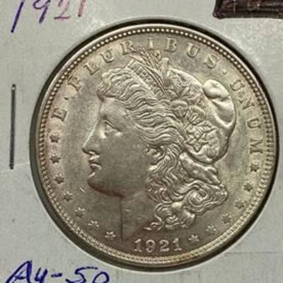 1921 Morgan Silver Dollar