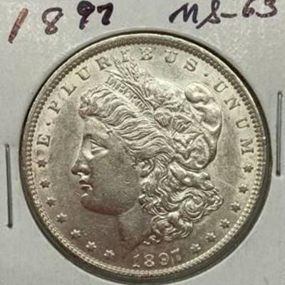 1897 Morgan Silver Dollar