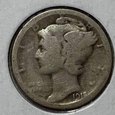 1918 Mercury Dime