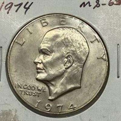 1974 Eisenhower One Dollar Coin
