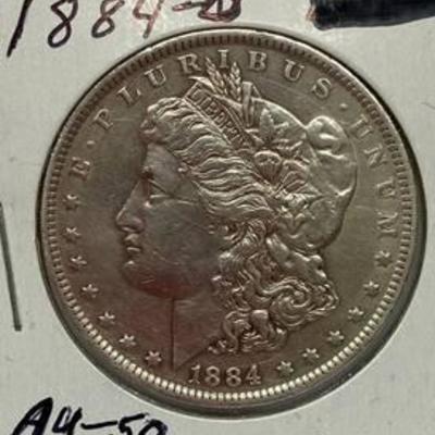 1884-O Morgan Silver Dollar