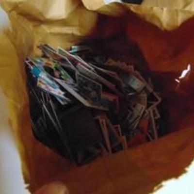 Baltimore Orioles Large paper Grocery Sack of Baseball Cards - 80's - 90's