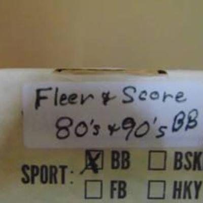 80's and 90's Fleer and Score Baseball Cards