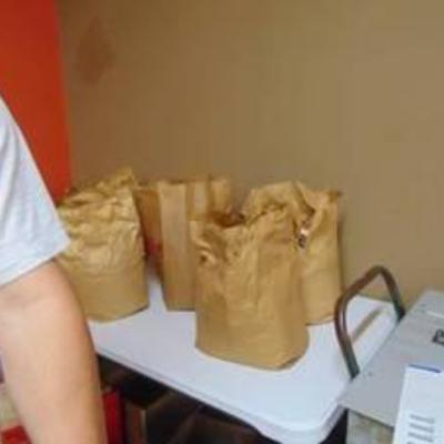 California Angels - Large paper Grocery Sack of Baseball Cards - 80's - 90's