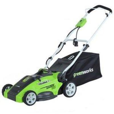 Greenworks 16-Inch 10 Amp Corded Electric Lawn Mower 25142