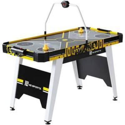 MD Sports 54 Air Hockey Table, Overhead Electronic Scorer, BlackYellow