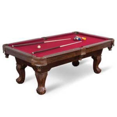 Classic Sport 87-inch (7ft. 3 in.) Brighton Billiard Table, Burgundy Cloth