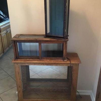 Three Display Cases