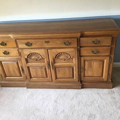 Wooden Sideboard and Stereo Cabinet