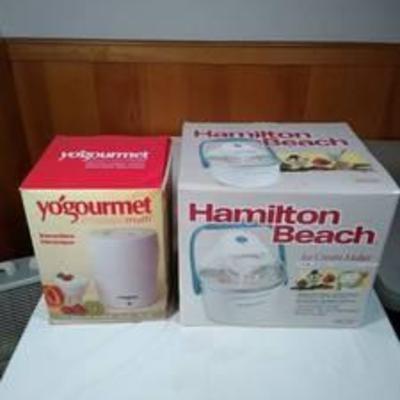 New in box ice cream and yogurt maker