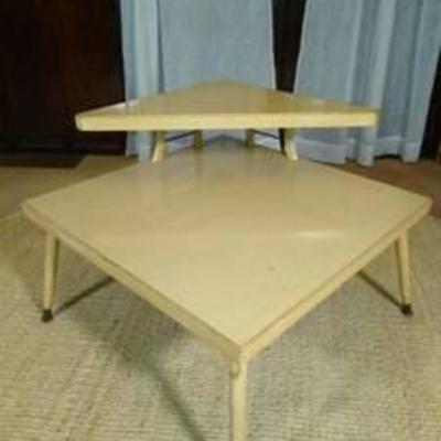 Mid Century tiered corner table