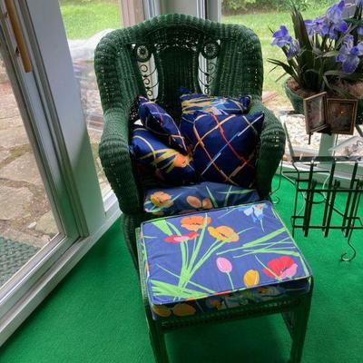 Wicker, one of two