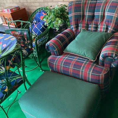 Like a big hug, this chair and ottoman.