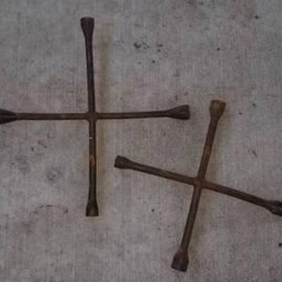 2 four way lug nut wrenches