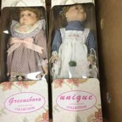 2 porcelain dolls