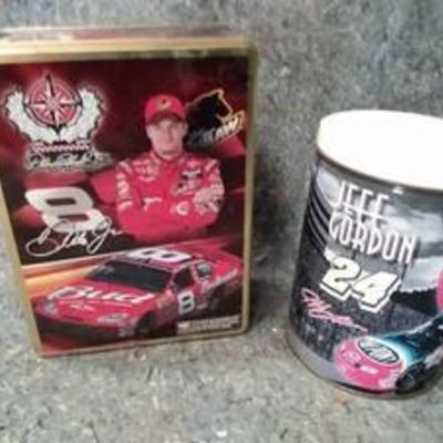 Dale Earnhardt Jr and Jeff Gordon Tins