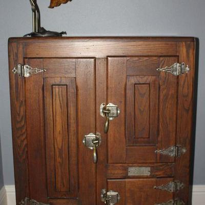 Oak Antique Ice Box