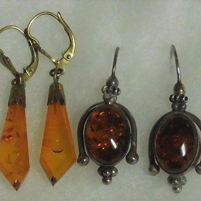 Amber Earrings