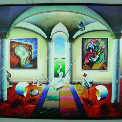 Fernando De Jesus Oliveira (1946-    ) Brazilian (Ferjo) original oil