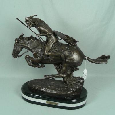 Bronze sculpture "Cheyenne" after Frederic Remington